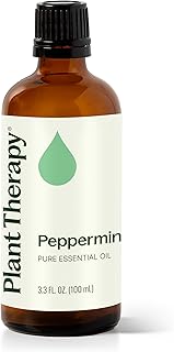 Plant Therapy Peppermint Essential Oil 100 mL (3.3 oz) 100% Pure, Undiluted, Natural Aromatherapy for Diffuser & Topical Use, Digestion, Respiratory, & Massage, Peppermint Oil for Skin & Hair