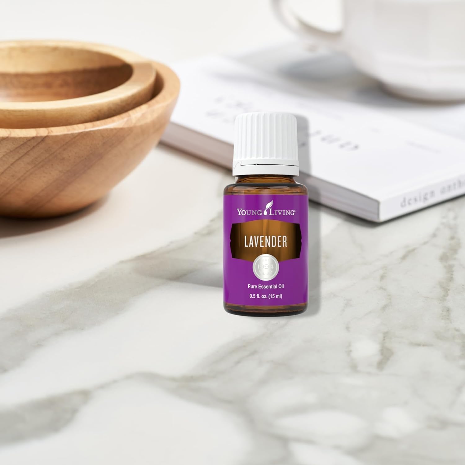 Young Living Lavender Essential Oil | 15 ml | Soothing & Relaxing Aroma for Massage, Aromatherapy, & Skin Care | Calms the Mind & Enhances Relaxation | Authentic Fragrance for Perfume