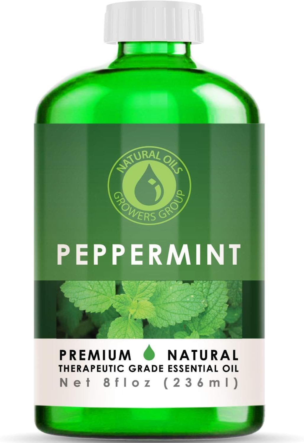 8 oz - Peppermint Essential Oil - Therapeutic Grade Peppermint Oil - 8 Ounce Bottle