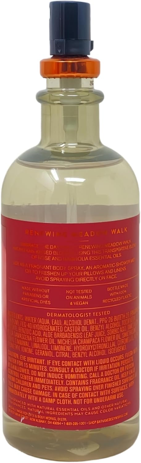 Bath & Body Works Aromatherapy Renewing Meadow Walk Rose Magnolia - 2 Essential Oil Mists with a Himalayan Salts Springs Bar Soap