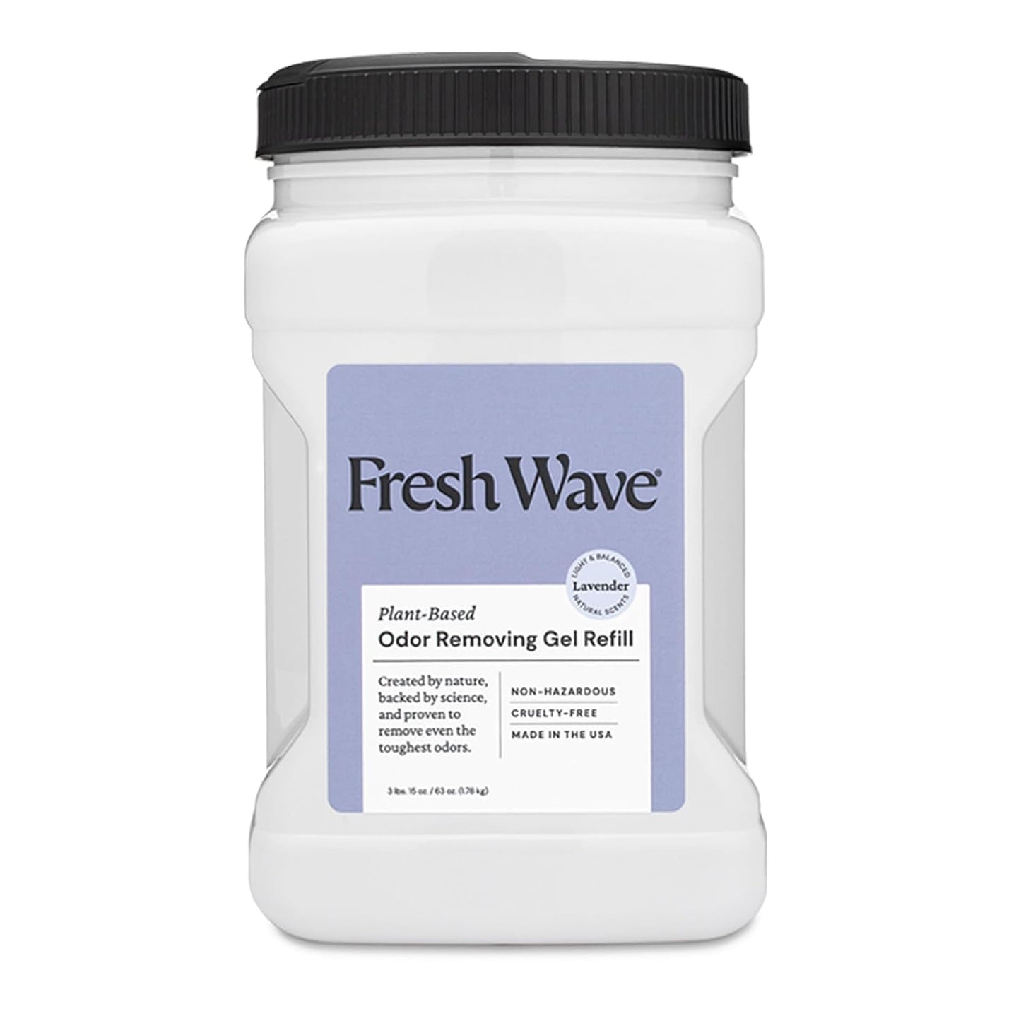Fresh Wave Lavender Odor Removing Gel Refill, 63 oz, Every 15 oz. lasts 30-60 Days, For Cooking (Package May Vary)