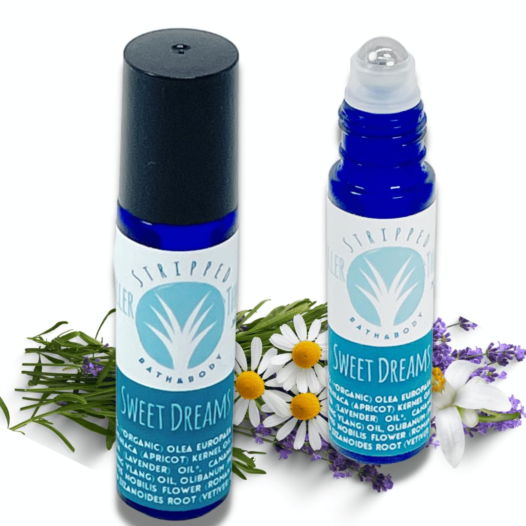 Sweet Dreams Bedtime Relaxation Aromatherapy | Night Time Unwind Support Aromatherapy Roll-On w/Lavender, Neroli & Chamomile Essential Oils | Stocking Stuffer Idea