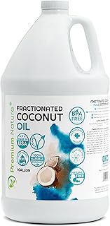 Fractionated Coconut Oil for Skin Moisturizer with Pump Massage Oils Best Carrier for Essential Oils Mixing Body OUL for Dry Skin Moisturizer Natural Oi for Face Hair Body 1 Gallon