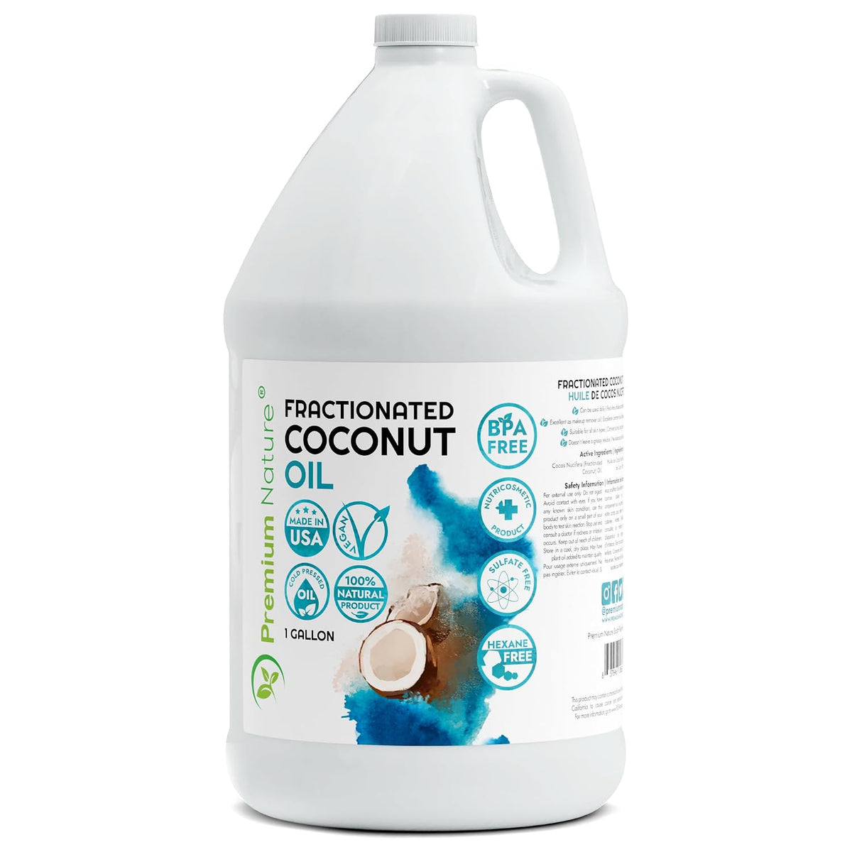 Fractionated Coconut Oil for Skin Moisturizer with Pump Massage Oils Best Carrier for Essential Oils Mixing Body OUL for Dry