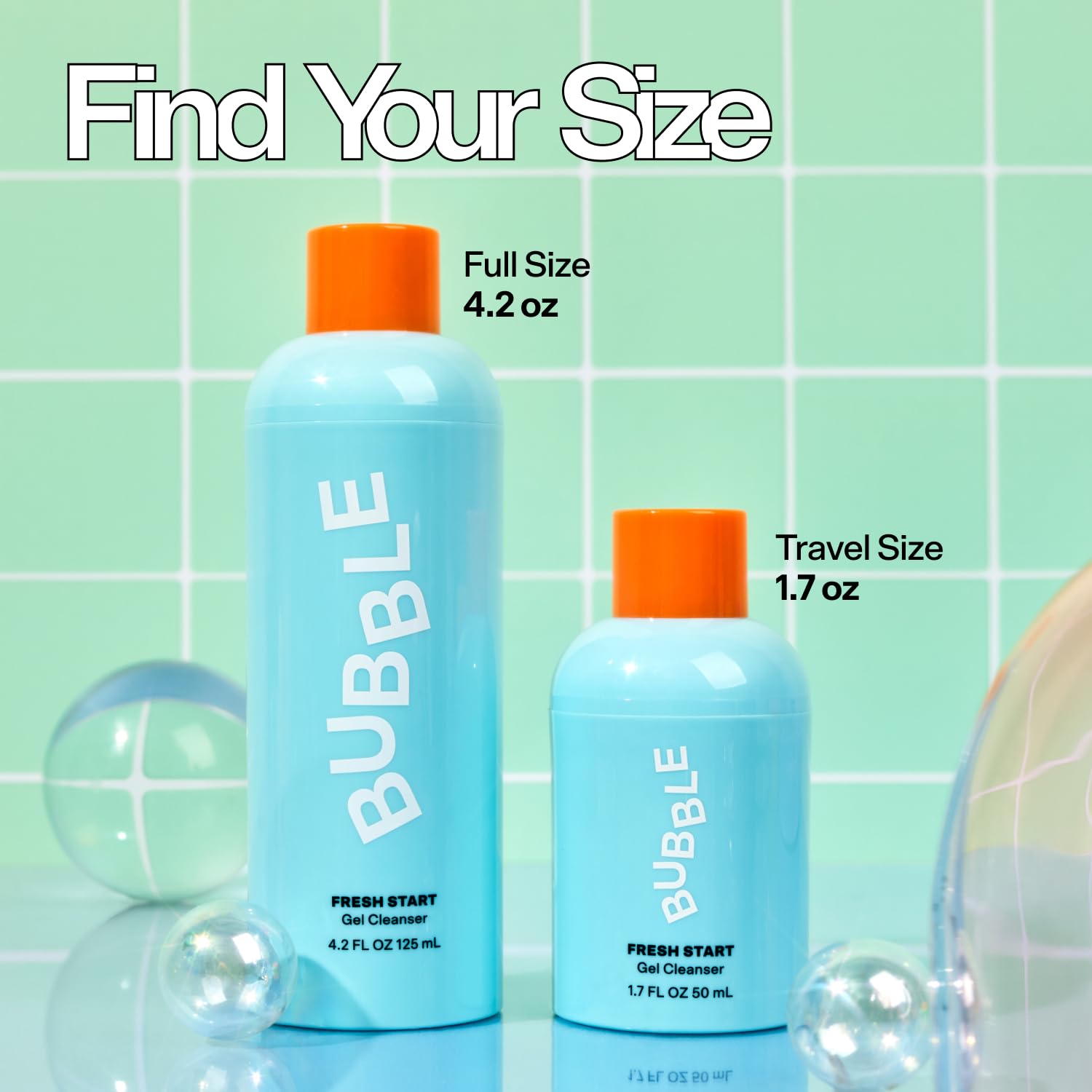 Bubble Skincare Fresh Start Gel Cleanser - Gentle Exfoliating Face Wash for Oily Skin - Gel Cleanser with Aloe Vera Juice + Caffeine to Protect and Soothe Complexion - Summer Skincare Essential(125ml)