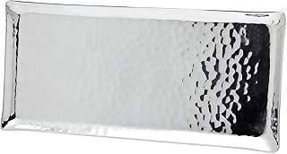 Godinger Hammered Rectangular Tray, 11-Inch by 5-Inch