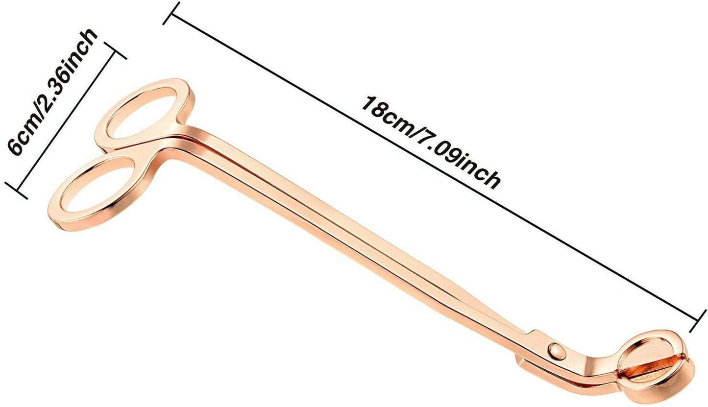 Sinen Candle Wick Trimmer,Wick Clipper Cutter Scissor -Rose Gold