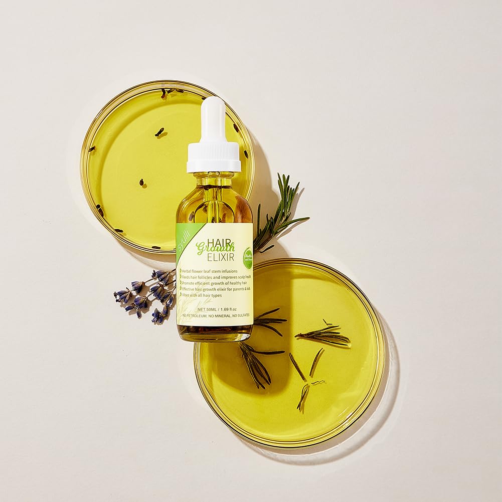 100% All Natural Rosemary + Herbs Scalp & Hair Strengthening Oil for All Hair Types, 50ml