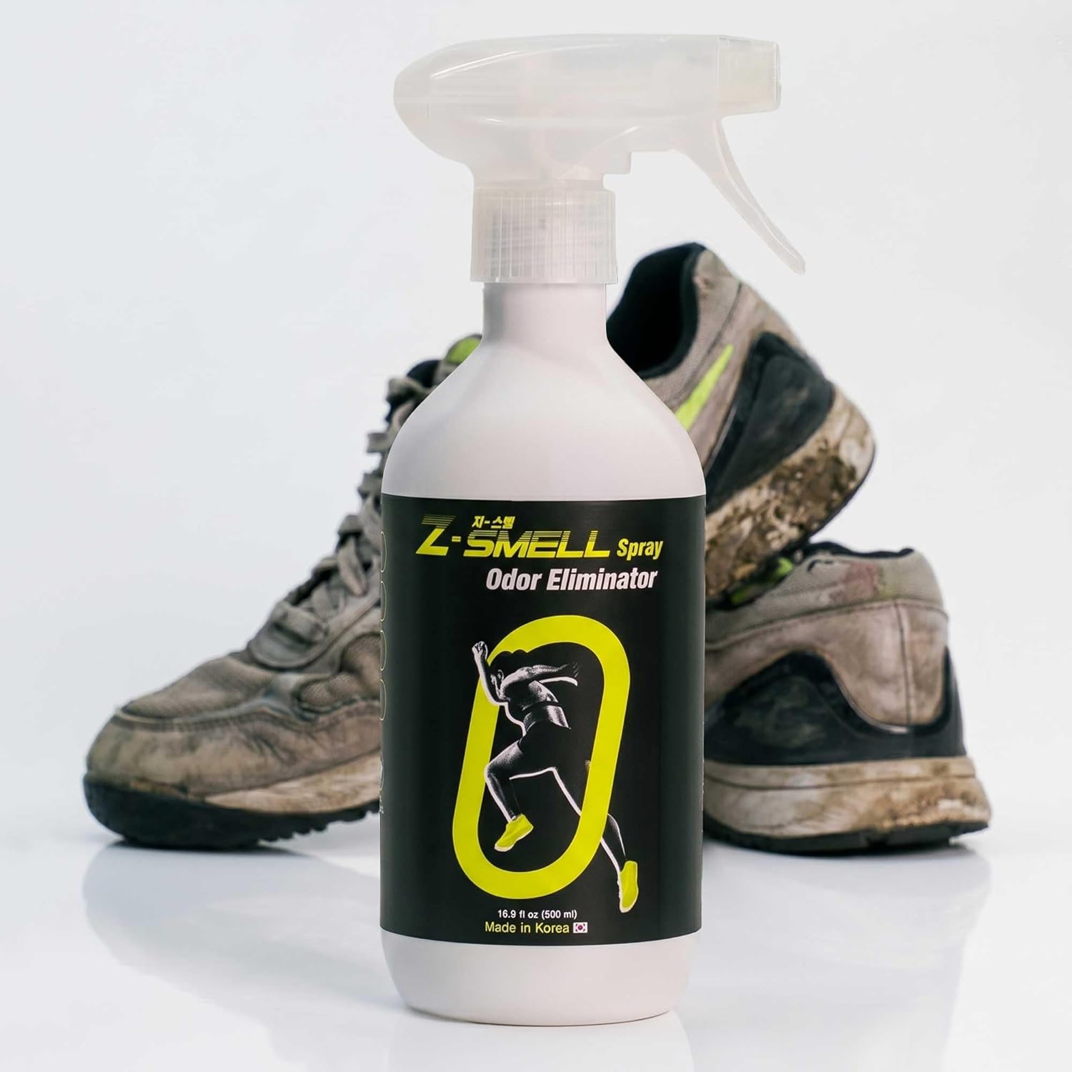 Z-Spray Odor Eliminator Spray – Bio-Based Enzyme Spray, Unscented & Made with No Harsh Chemicals – For Shoes, Pets, Gear, Car & Home – Safe for Kids & Animals – 500mL
