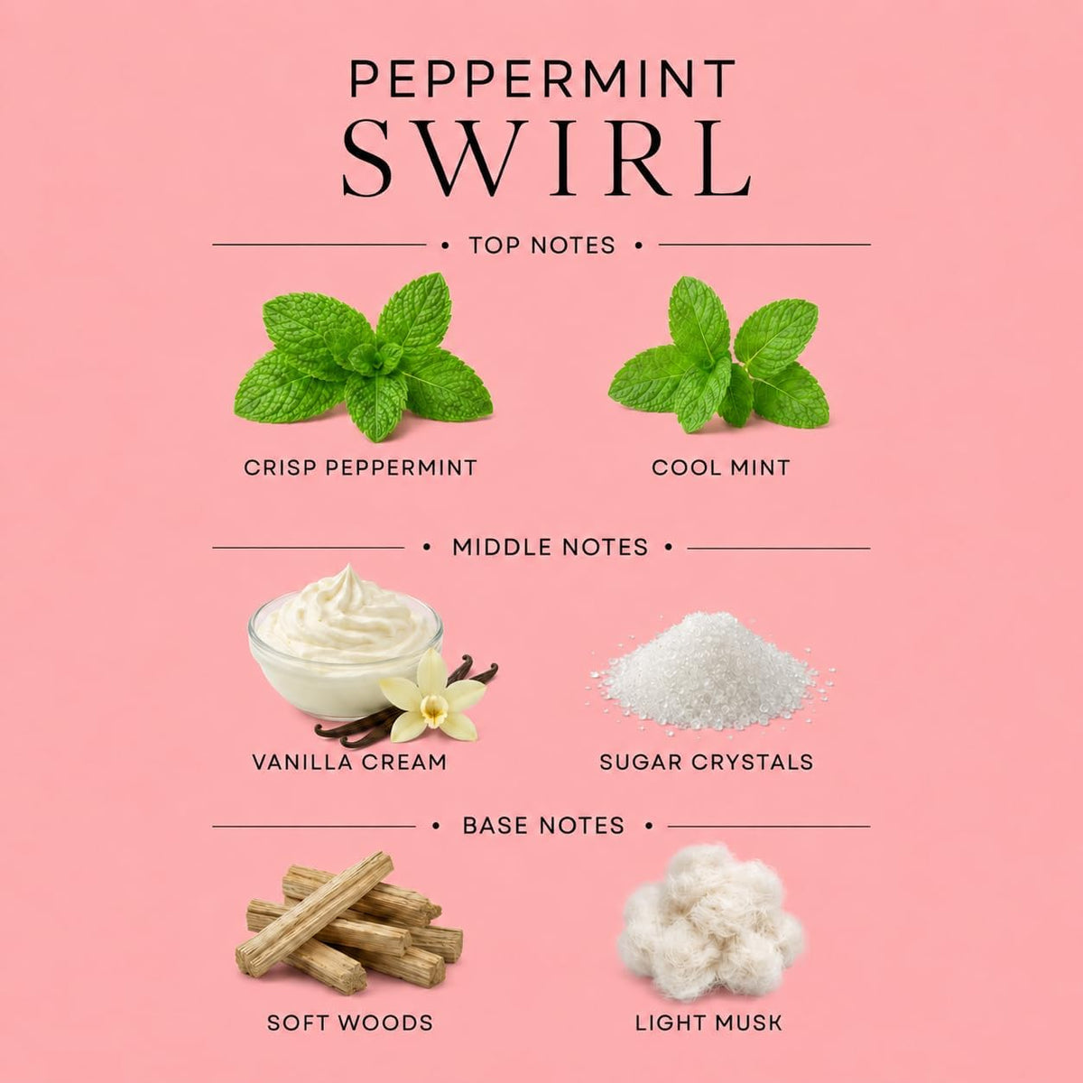 Affinati Peppermint Swirl 17 oz 3-Wick Luxury Soy Blend Candle