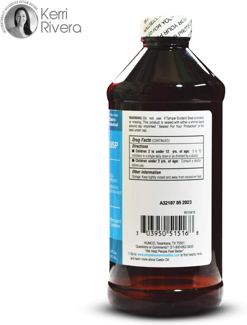 Castor Oil 16oz USP Food Grade Ultra Pure - Skin Healing Stimulate Growth of Hair Eyelashes Eyebrows - Cold Pressed Hexane Free Tasteless Odorless - Laxative For Constipation Labeled For Internal Use