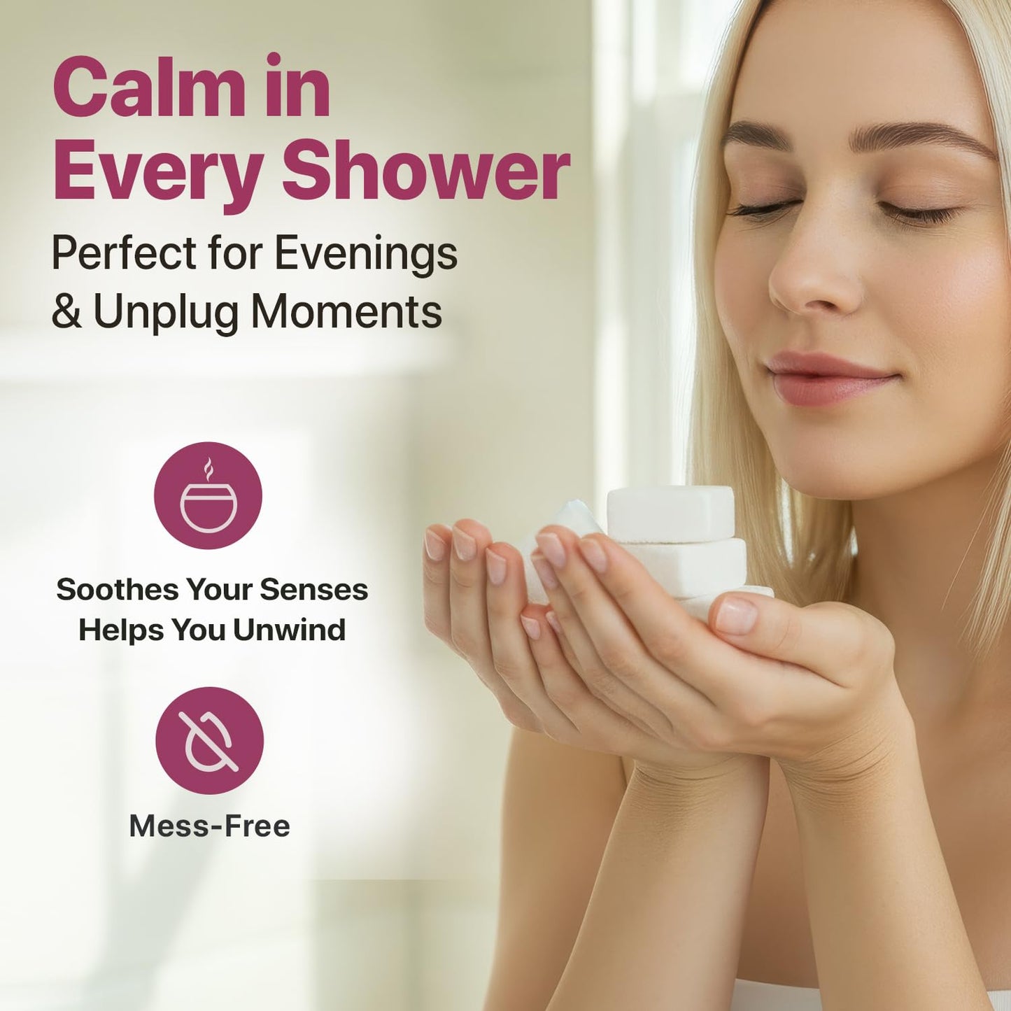 Shower Steamers Aromatherapy - USA Made with Natural Ingredients & Lavender Oil, Large Shower Bombs for Stress Relief, Relaxing Spa Gifts for Women & Men, Luxury New Mom & Nurse Gifts