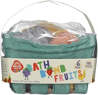 Pacha Soap Fruit Basket Bath Bomb Set, 12 OZ