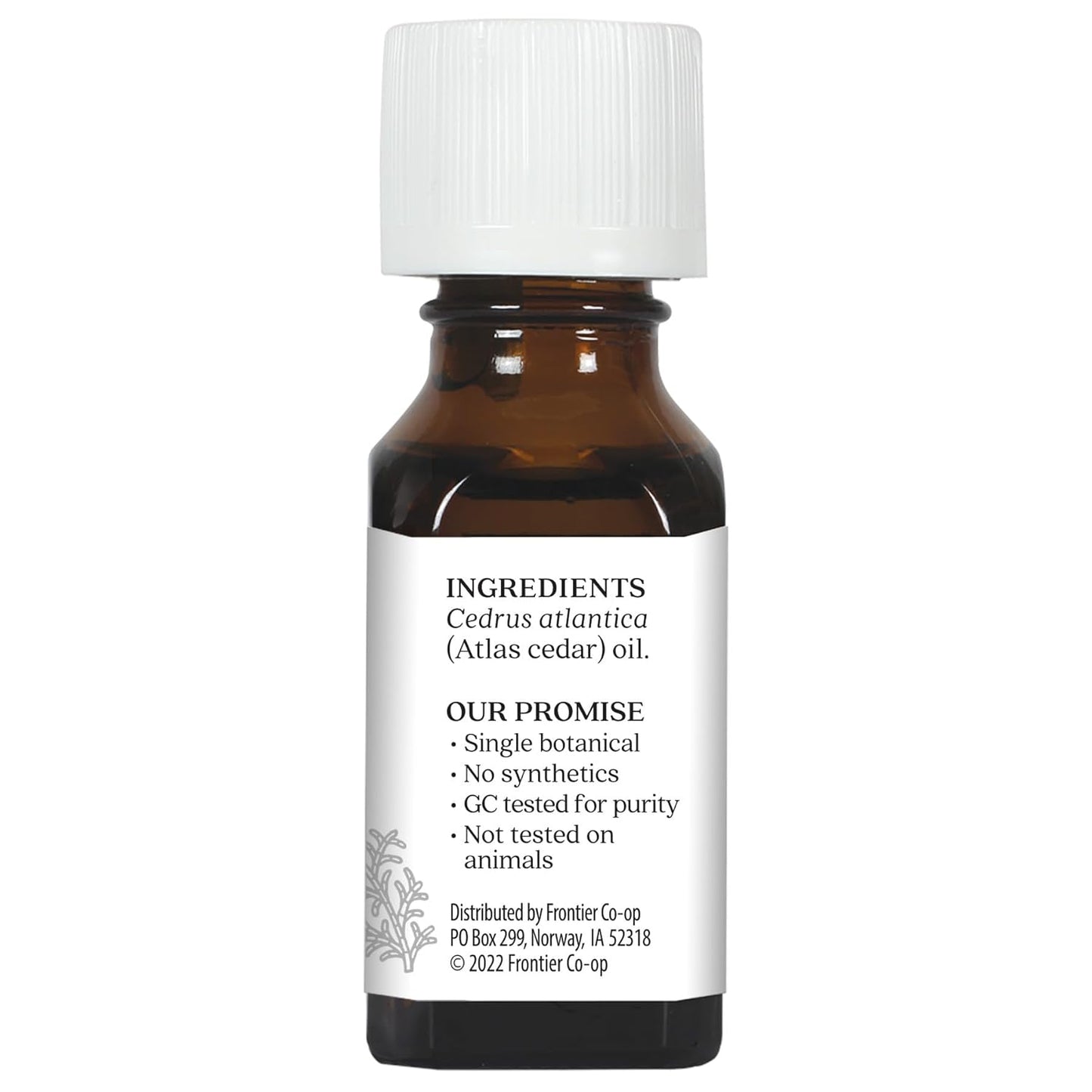 Aura Cacia Atlas Cedarwood Essential Oil, 0.5 Fluid Ounce, Packaging May Vary