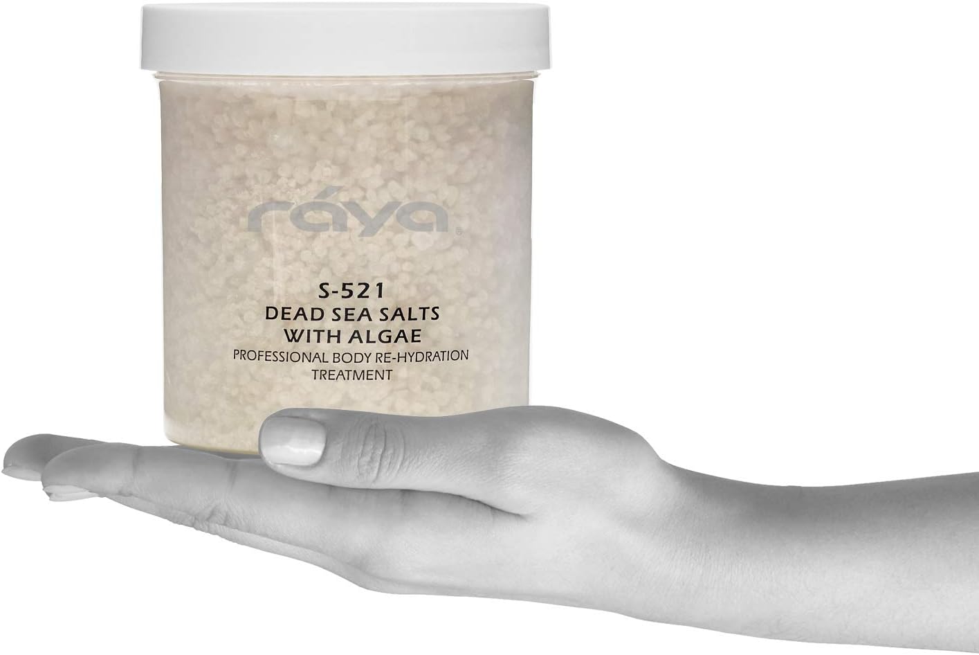 RAYA Dead Sea Salts with Algae (S-521) | Relaxing, Calming, and Hydrating Bath Treatment | Made with Minerals, Seaweed, and Algae