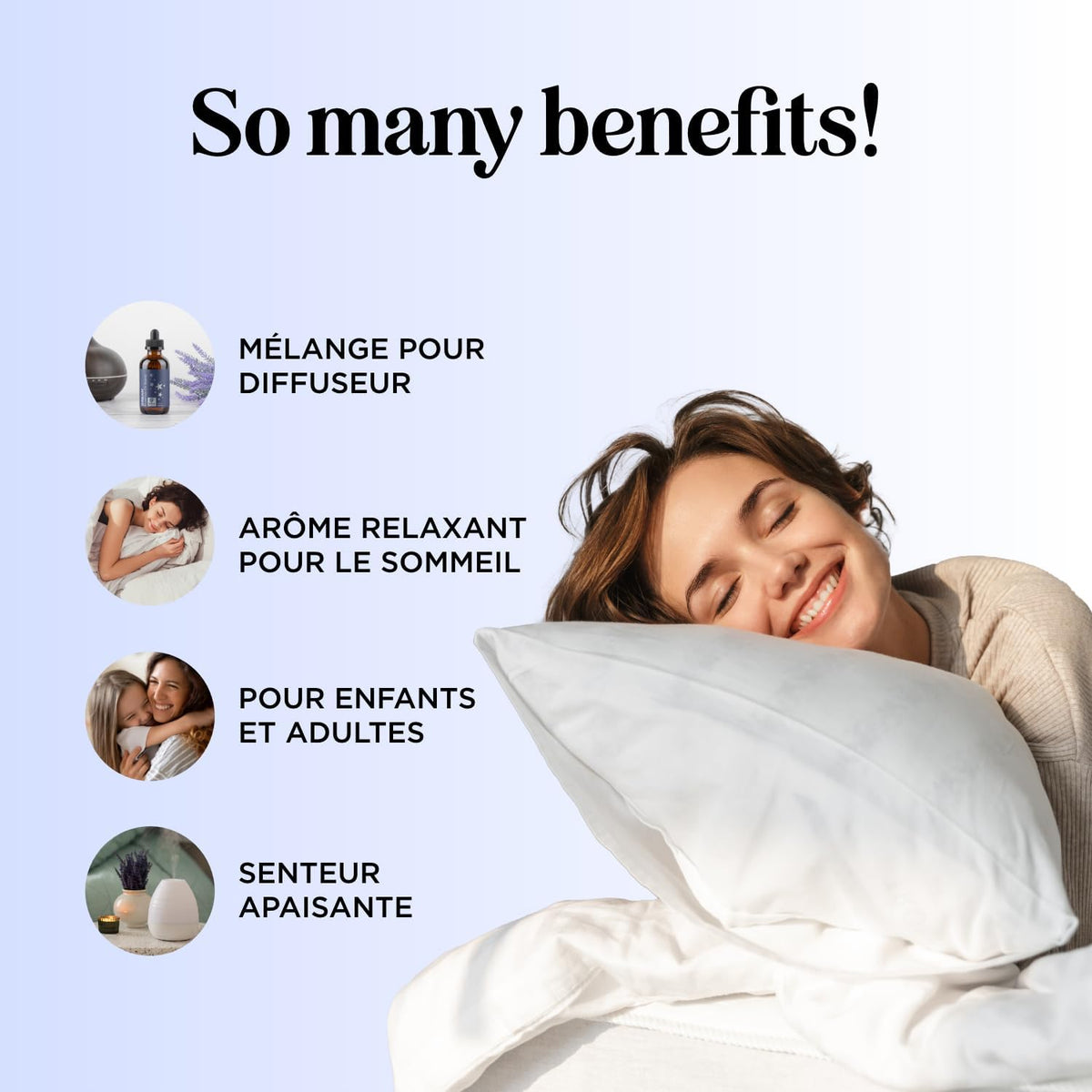 Sleep Essential Oil Blend for Diffuser - Dream Essential Oils for Diffusers Aromatherapy and Relaxation with Clary Sage Ylang-Ylang Roman Chamomile and Lavender for Sleep Time Support (4 Fl Oz)