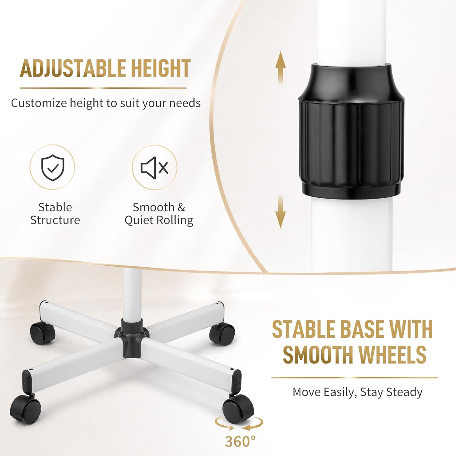 Winado Professional LCD Touch Screen Facial Steamer with Timer Function, Hot Mist Facial Vaporizer for Estheticians, Ideal for Home Beauty Spa Deep Cleansing & Skin Hydration, White
