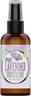 Healing Solutions Lavender Spray 4 oz – Water Infused with Lavender Essential Oil – Aromatherapy Oil Spray