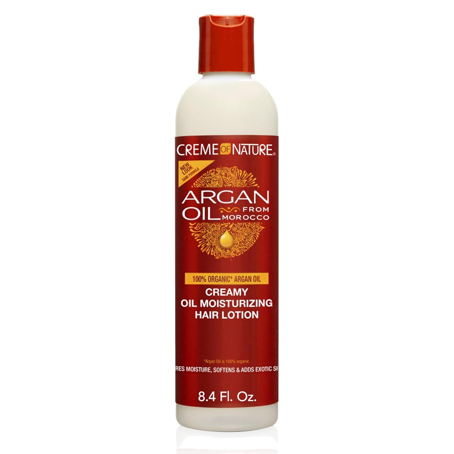 Creme of Nature Argan Oil from Morocco Creamy Oil Moisturizing Hair Lotion, Restores Moisture, Softness, Controls Frizz & Breakage, 8.45 fl oz