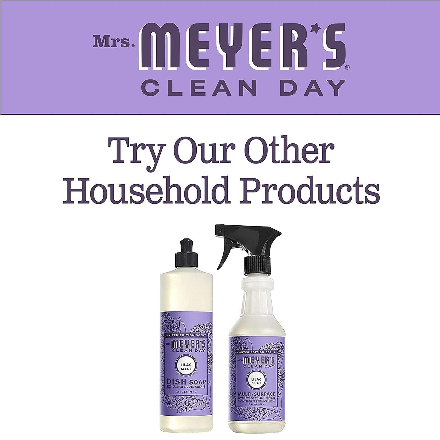 Mrs. Meyer's Clean Day Room Freshener, Lilac, 8 Fl Oz (Pack of 4)