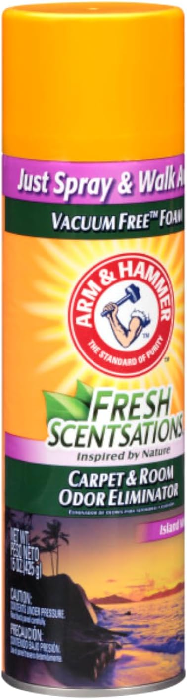 Arm & Hammer Fresh Scentsations Carpet Odor Eliminator, Island Mist - Foam, 15 Oz (15 Oz (Pack of 1))