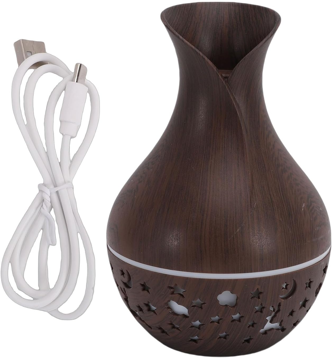 GOWENIC Mini Humidifier, 100ml USB Desktop Noiseless Humidifier Portable Essential Oil Diffuser with Colorful Light Aromatherapy Essential Oil Diffuser for Home Bedroom Office Yoga