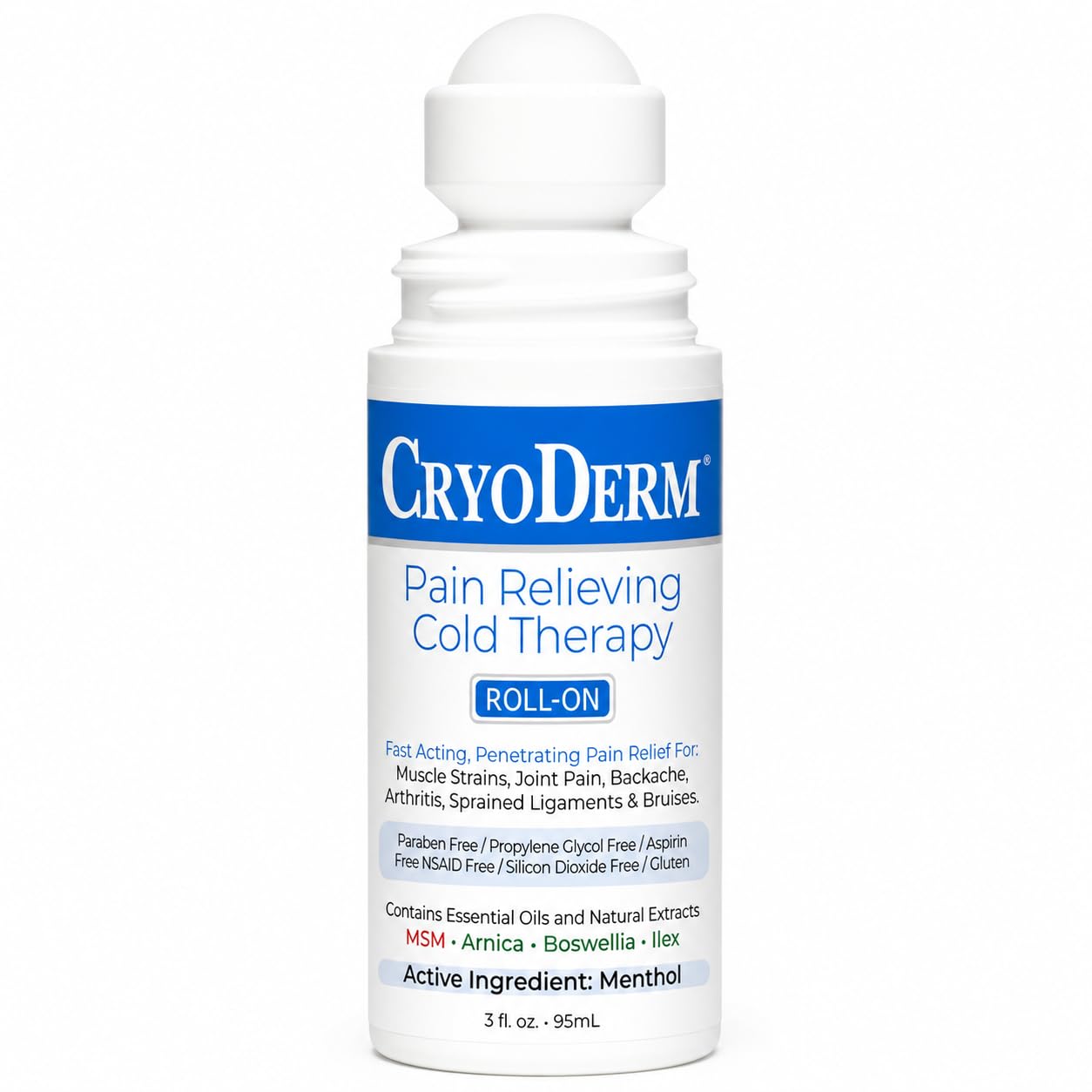 Cryoderm Cold Roll-On 3oz