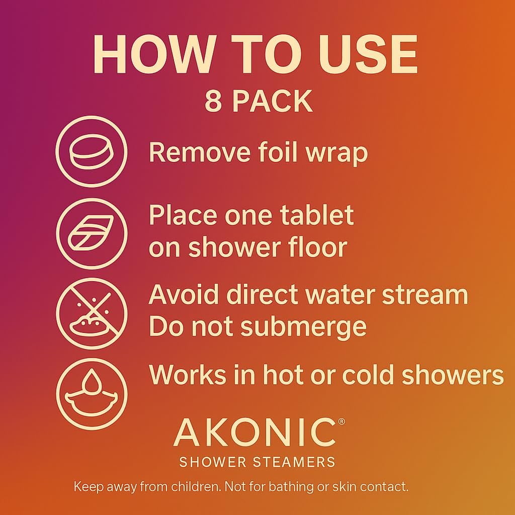 Shower Steamers Aromatherapy – 8 Pack, Strong Eucalyptus & Lavender, Home Spa Relaxation Gift Set