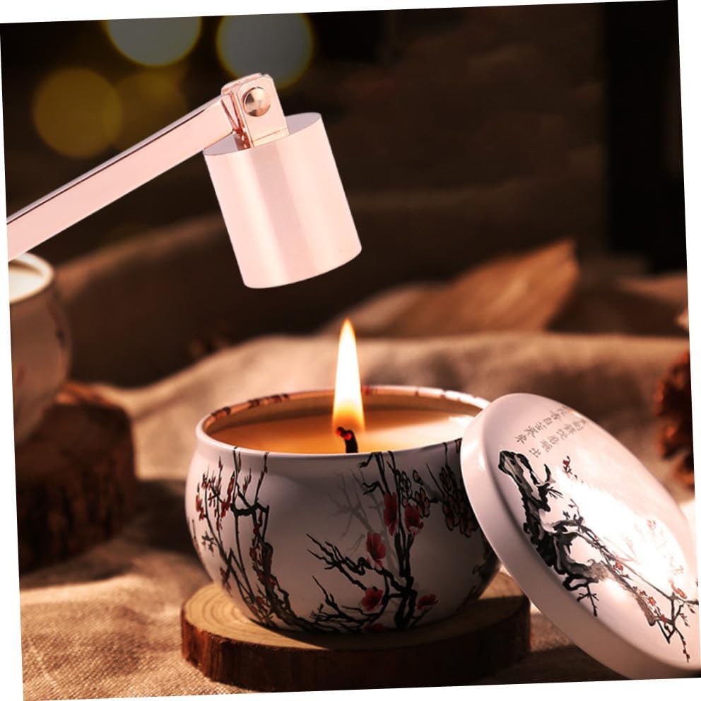 PRETYZOOM Candle Wick Extinguisher Snuffer Wick Trimmer Dipper Stainless Steel Accessory Set for Home Decor