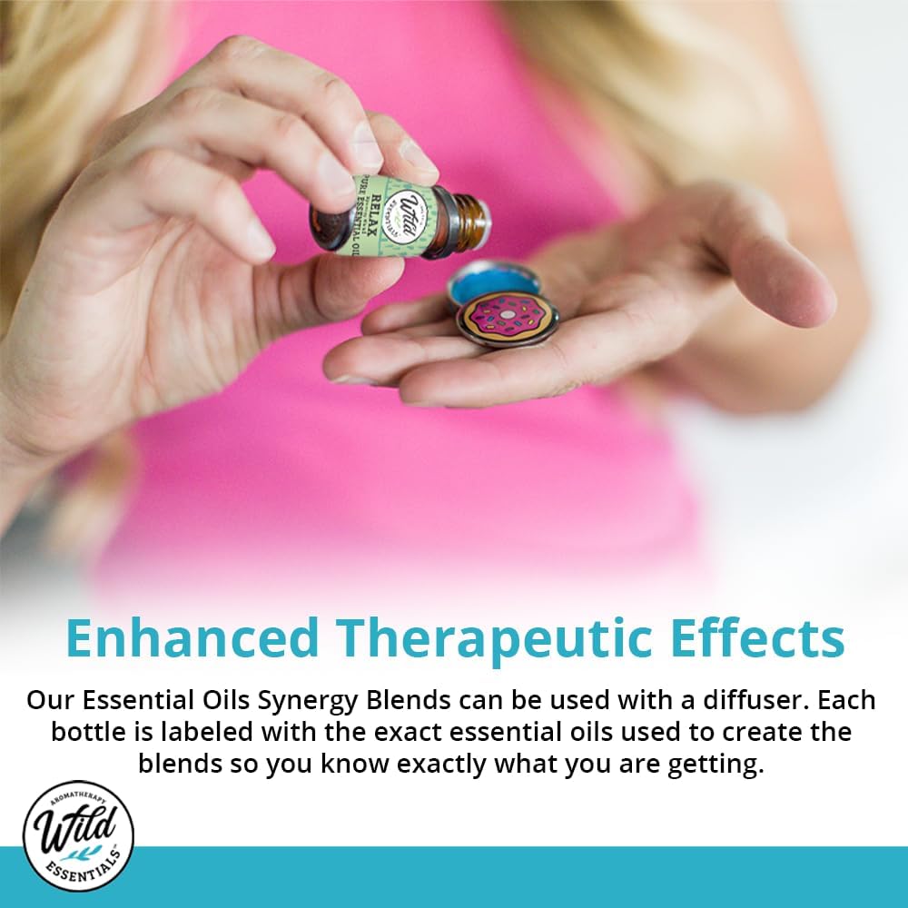Wild Essentials 100% Pure Therapeutic Grade Zen Essential Oil Blend Combo for Aromatherapy Diffusers - 10ml - Calming, Meditative, Stress, Made in The USA