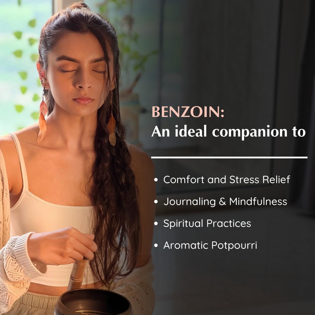 Benzoin Resin Essential Oil Roll-On Blend by Aromafume | 1 x 10ml / 1 x 0.33 Fl Oz | Made with Styrax, Native to Indonesia | for Meditation, Spiritual Awakening, Prayer and Wellness