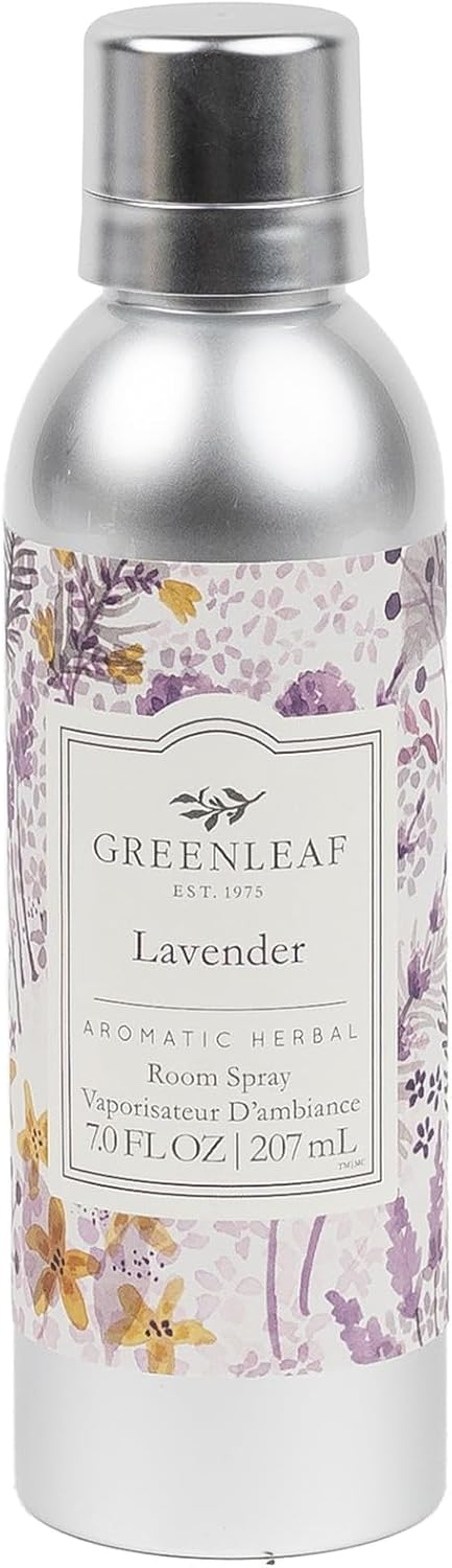 Greenleaf Gifts Lavender Scented Room Air Freshener Spray | Non-Aerosol 7 oz Spray | Floral Scented Air Freshener for Home | Home Fragrance for Bedroom & Bathroom