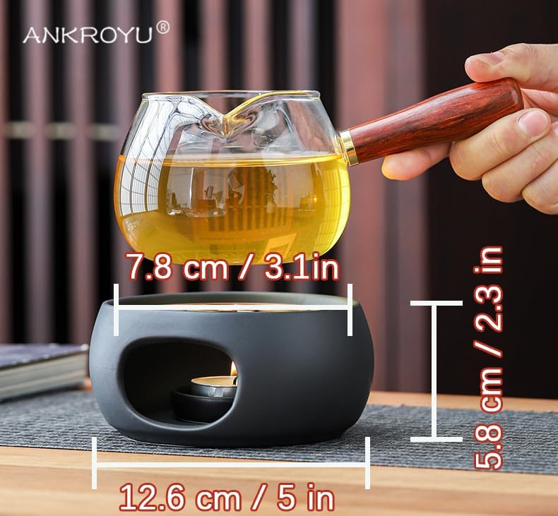 Teapot Warmer with Base, Ceramic Candle Warmer, Tea, Coffee and Milk Lamp Warmer, Teapot Warmer for Home, Office(1#)
