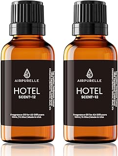 AirPurelle Hotel Diffuser Oil Scent-12 Sumptuous Leather Warm Sandalwood Iris Fragrance Oil for Ultrasonic and Waterless Diffusers DIY 2 Pack (2 * 0.34 fl oz) My Way Scent