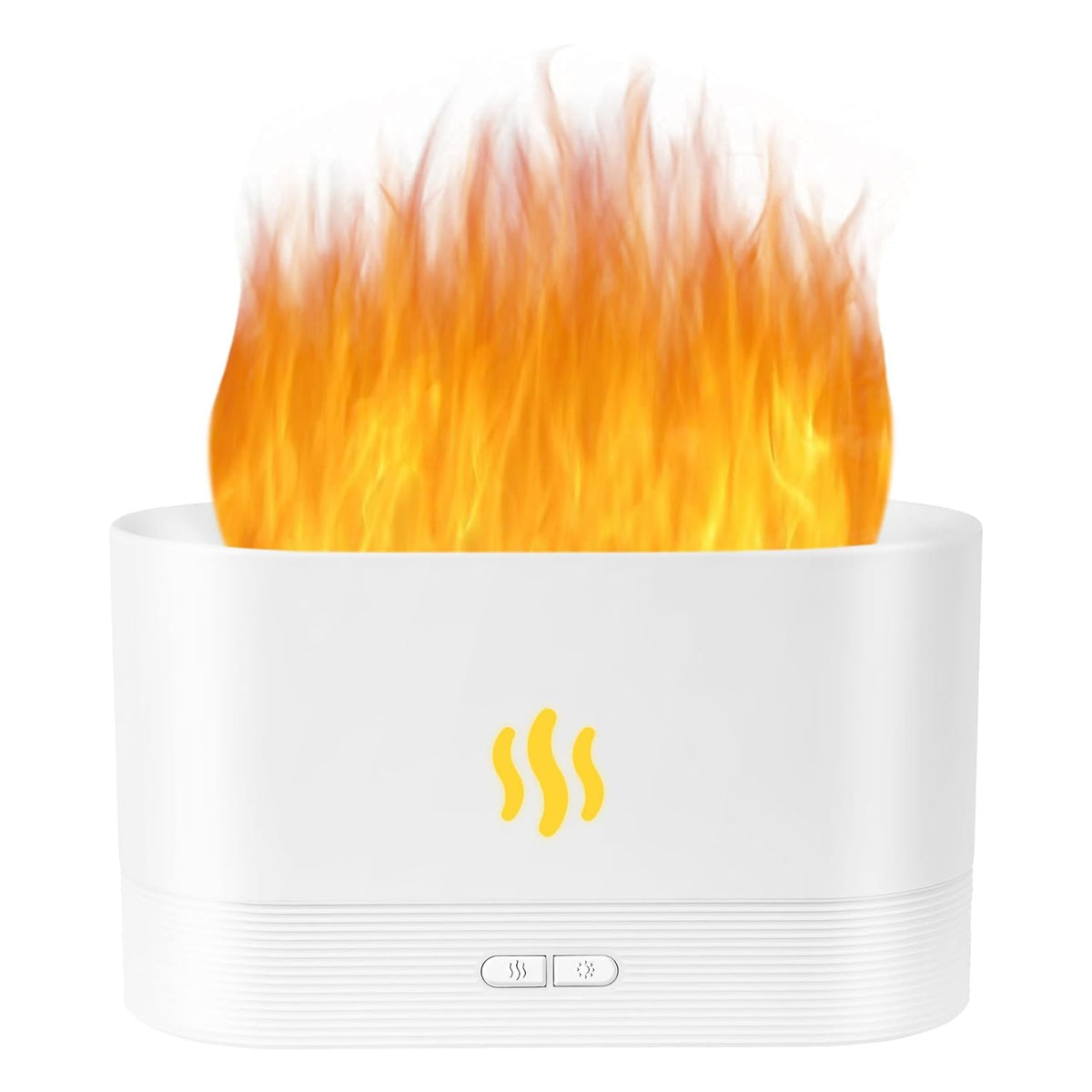 Flame Diffuser Humidifier-Auto Off 180ml Essential Oil Diffuser-2 Modes Brightness Aroma Humidifier with Fire Flame Effect