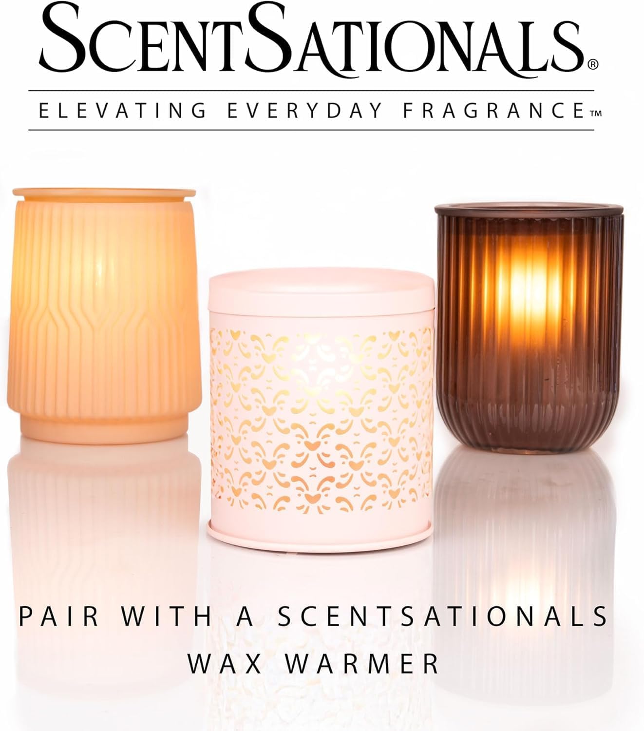 ScentSationals Magic Spell Scented Wax Melts - Cherry, Peach, & White Woods, 10oz (24 Cubes)