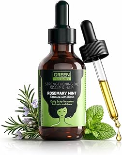 Rosemary Oil for Thinning Hair – Boosts Circulation, Relieves Itchy & Dry Scalp, Strengthens Hair & Eyebrow & Eyelash Health – Suitable for Men & Women, All Hair Types (60ml/2oz) (Pack of 1)