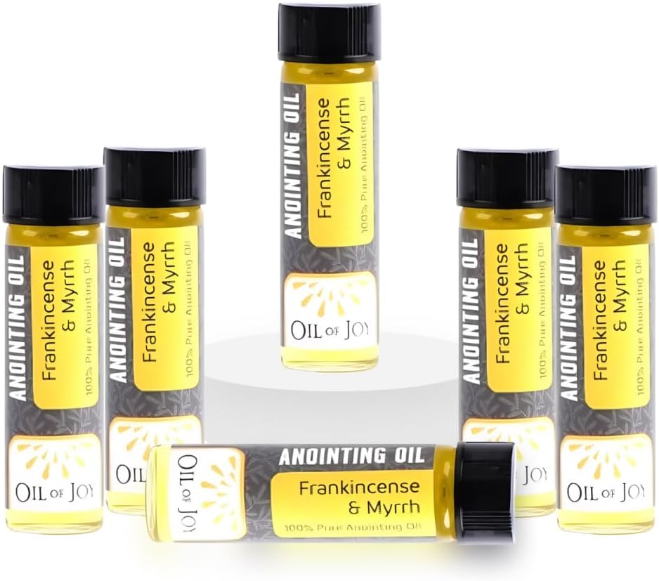 Swanson Christian Products Anointing Oil - Frankincense and Myrrh - 1/4 Ounce - Package of 6