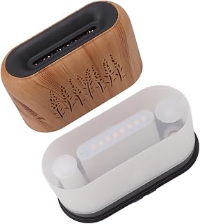 Ultrasonic Humidifier for Essential Oils USB Simulated Aromatherapy Expandable Fragrance Machine for Home (Light Wood Grain)
