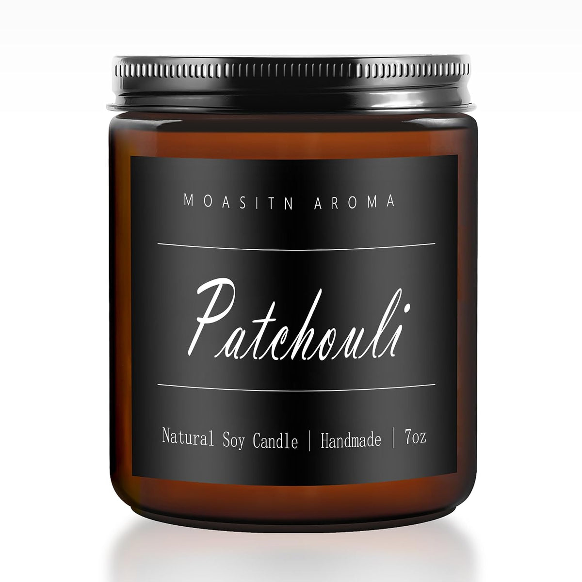 MOASITN Patchouli Highly Scented Candles for Home| Natural Soy Aromatherapy Candle| Handmade Long Lasting Jar Candle| Candel