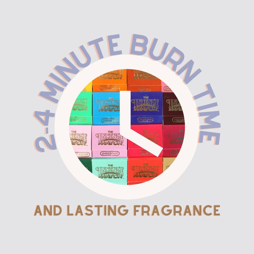 10 Pack Incense Matches: Variety Pack - Eliminates Bathroom Odors While A Adding Pleasant Aroma - 30 Light per Matchbook, 300 Lights per Purchase - Stocking Stuffer - Unique Gift Idea