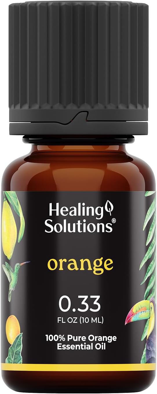 Healing Solutions Wild Orange Essential Oil - 0.33 Fluid Ounces