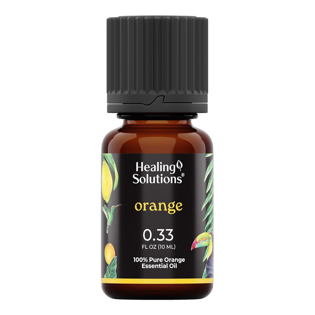 Healing Solutions Wild Orange Essential Oil - 0.33 Fluid Ounces