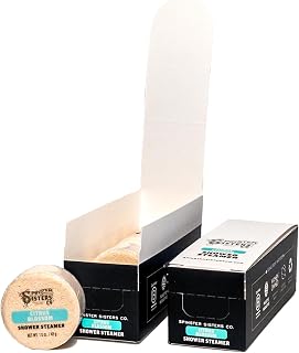 2 Case Bundle - Spinster Sisters Citrus Blossom Shower Steamer - Aromatherapy Essential Oils, Luxury, Refreshing, Sustainable, Soothing, invigorating