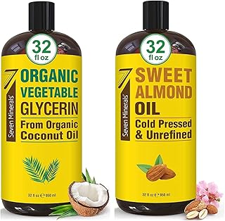 Seven Minerals Organic Vegetable Glycerin & Pure Sweet Almond Oil