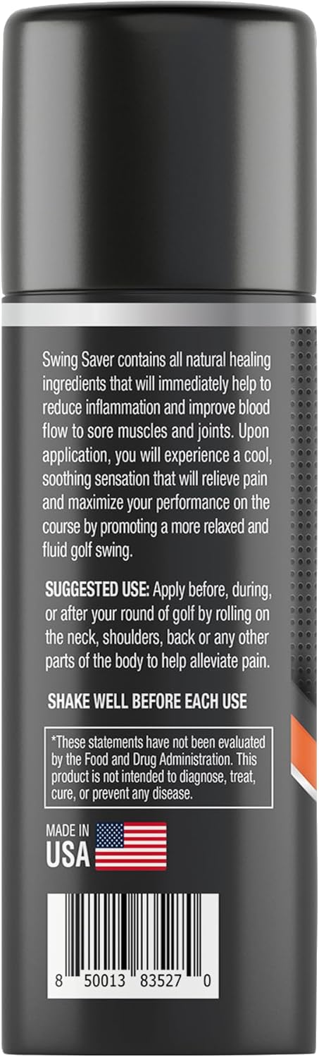 Swing Saver Roll-On: Powerful Pain Relief for Muscles & Joints, Golf Swing Enhancer
