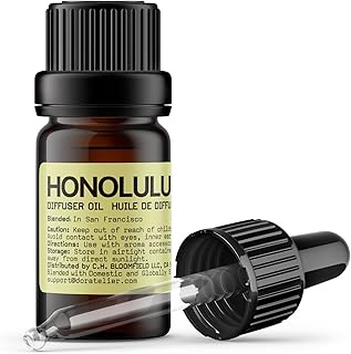 Doratelier Honolulu Diffuser Oil, Sweet Tropical Scent, Grapefruit, Bergamot, Tangerine, Musk Essential Oils Blend for All Ultrasonic Diffuser Scent Projects(10mL/.33 FL oz)…