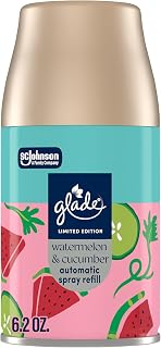 Glade Automatic Spray Refill, Watermelon & Cucumber, Scented Air Freshener for Home and Bathroom, 6.2 Oz