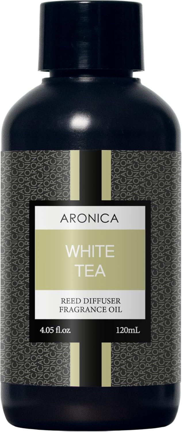 Aronica Diffuser Refill 120ml_White Tea_Floral Gardenia Scent Oil for Home, Hotel Air Essential Oils Scents