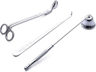 Candle Accessory Gift Pack,3 in 1 Candle Accessories Set with Candle Bell Snuffers, Wick Trimmer and Candle Wick Dipper